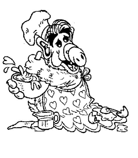 Alf Cartoons Free Printable Coloring Pages