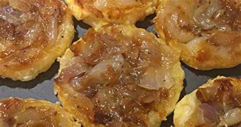 tartelettes tatin aux oignons nouveaux de patissi patatta et ses recettes de cuisine similaires