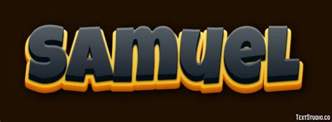 Samuel Text Effect And Logo Design Name