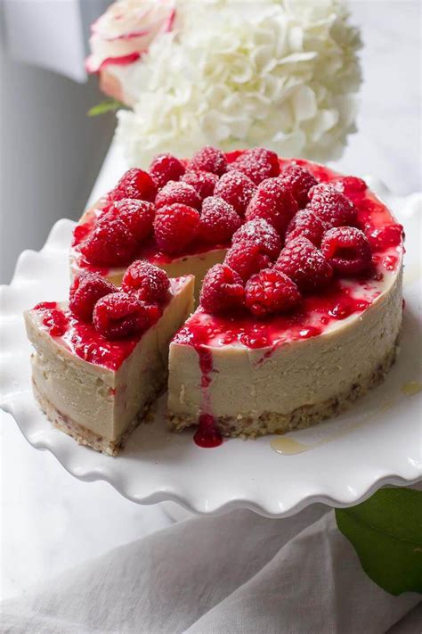 If top is browning too much, cover loosely with a piece of foil.) Raspberry White Chocolate Cheesecake - Plant Craft