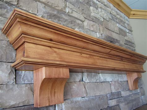 buy custom fireplace mantel knotty alder classic traditional crown mold and corbels summit made