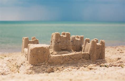 Sand Castle On Beach Stock Image Image Of Nature Sand 43785349