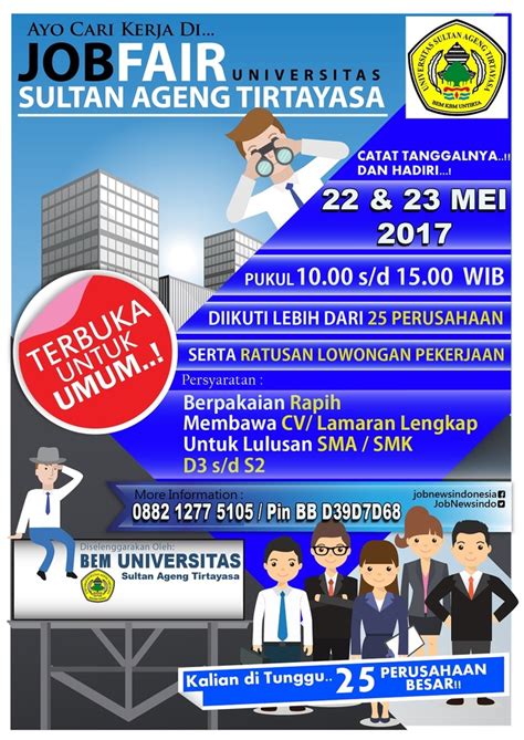 Mei 9, 2017 a ziyadi berita tni 0. (Info Karir) Job Fair UNTIRTA Tangerang - Mei 2017 ...