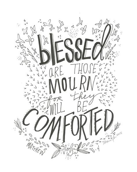 Blessed Are Those Who Mourn Digital Download By Truecotton On Etsy