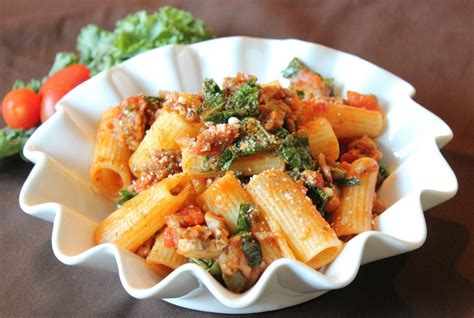 My homemade chicken sausage recipes (for diet or religious reasons) contain exclusively chicken whereas the commercially produced sausage making sausage with ground chicken presents a challenge because the chicken meat dries out very quickly when cooked and chicken isn't well. Italian Sausage Rigatoni in Tomato Basil Sauce with ...
