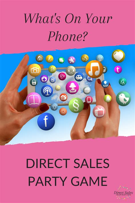 Whats On Your Phone Game Home Party Games Direct Sales Party