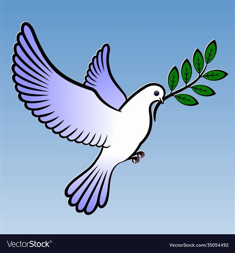 Dove Symbol Peace Royalty Free Vector Image Vectorstock