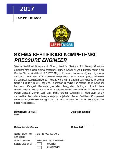 Pressure Engineer Dan Sebagai Acuan Dalam Asesmen Oleh Lsp Ppt Migas