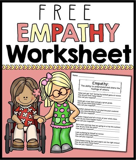 Empathy Worksheets For Kids Sixteenth Streets