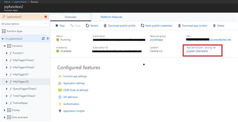 How to scale azure functions discusses service plans available with azure functions, including the consumption hosting plan, and how to choose the right plan. Scheduling backup for Azure App Service - Function Apps ...