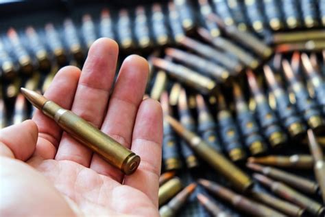 Premium Photo Close Up Image Of Rifle Bullets