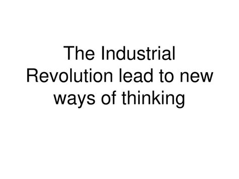 The Industrial Revolution Ppt Download