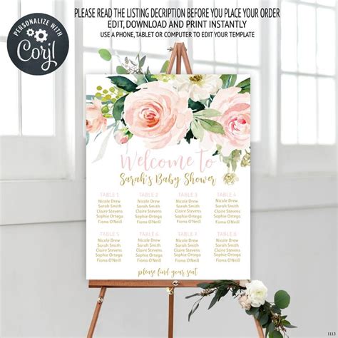 Today, we uncover the baby shower meaning and give you all the necessary tips for the upcoming party. Baby shower seating chart template find your seat sign ...