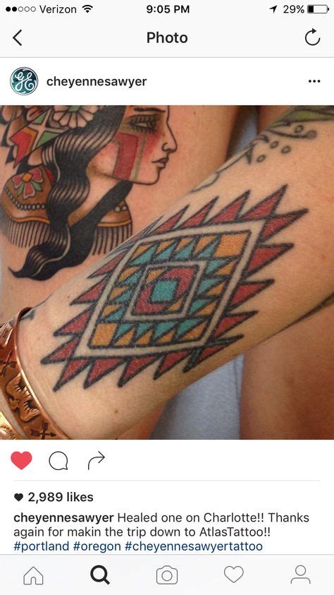 The 25 Best Navajo Tattoo Ideas On Pinterest 3 Arrow Tattoo Arrow Compass Tattoo And