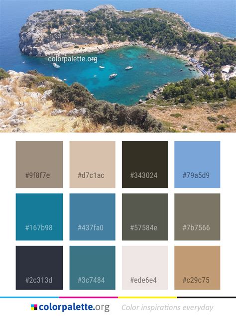 Coastal And Oceanic Landforms Coast Sea Color Palette