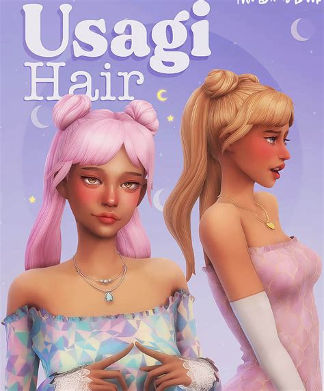 Sims 4 Maxis Match Usagi Hair The Sims Book