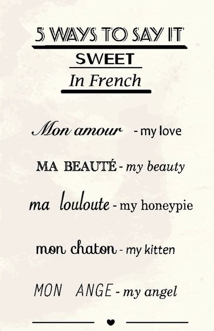 The following terms of endearment. french quotes on Tumblr