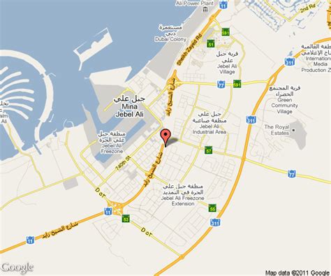 Nissan Jebel Ali Location Map