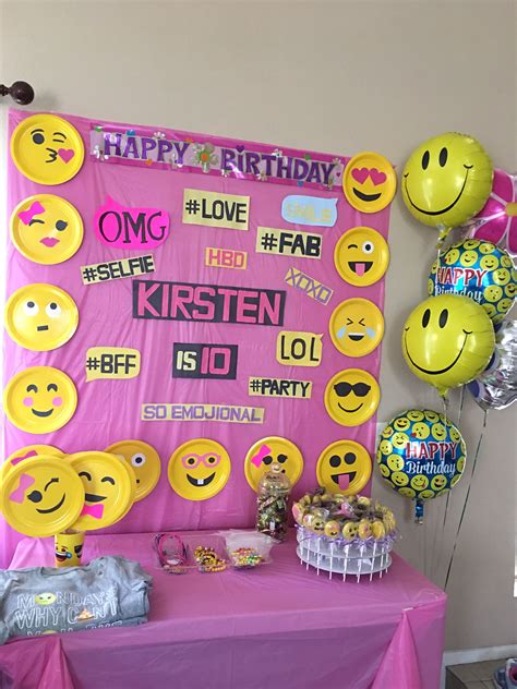 Emoji Birthday Party Ideas Free Printables Decoration
