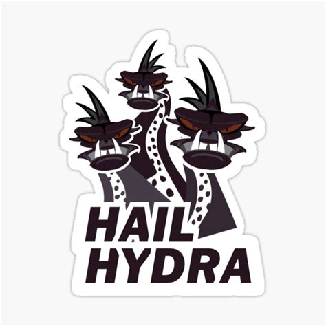 Hail Hydra Sticker By Chwbcc Redbubble