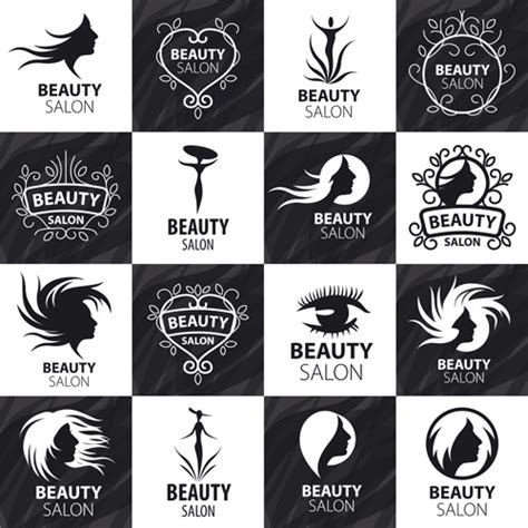 You can download in.ai,.eps,.cdr,.svg,.png formats. Set of beauty salon logos creative vector Free vector in ...