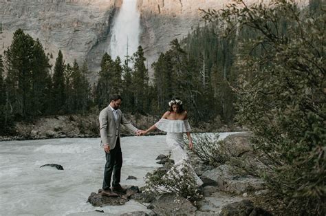 A Unique Progressive Elopement Ceremony In The Canadian Rockies Green Wedding Shoes