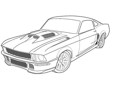 Dibujos De Carros Mustang Para Colorear Imagui