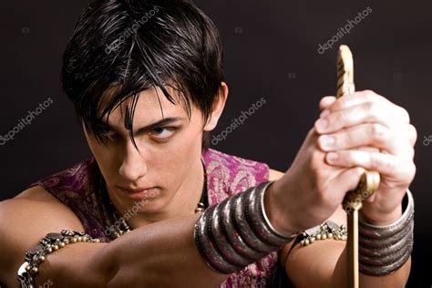Portrait Of Man With Saber — Stock Photo © Wisky 4629347