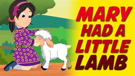 Mary Had A Little Lamb Nursery Rhyme Youtube