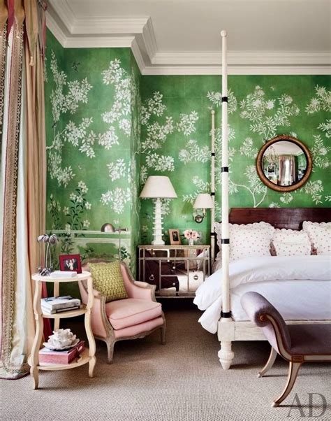 A Mario Moment Green Rooms Traditional Bedroom Elegant Bedroom