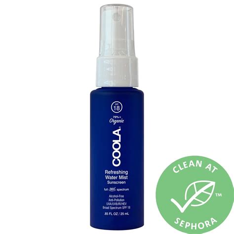 A quality spf can reduce your skin cancer risk and slow down the. Coola Full Spectrum 360° Refreshing Water Mist Organic Face Sunscreen SPF 18 | Top-Rated Face ...
