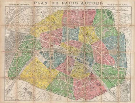 Plan De Paris Actuel 1890 Geographicus Rare Antique Maps