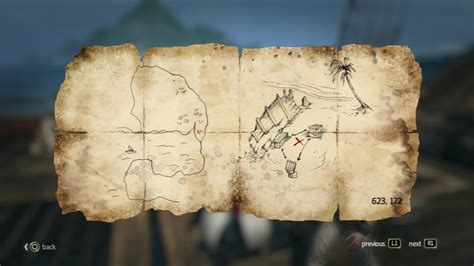 Assassins Creed 4 Black Flag Treasure Map Kingstone 623 172 5 22