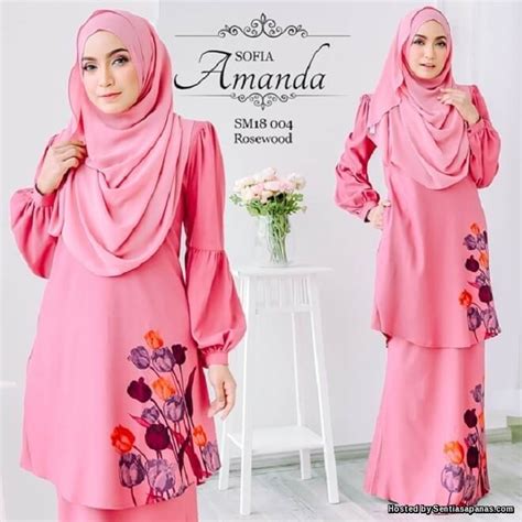 Related posts of baju pengantin warna pink belacan. Baju Kurung Dan Tudung Terkini Hari Raya 2018 - SentiasaPanas