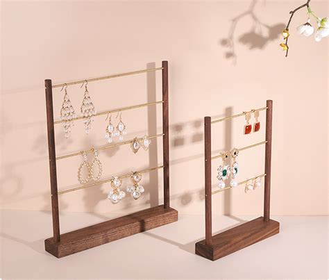 Wood Earring Stand Earring Display Holder Wood Jewelry Etsy Uk