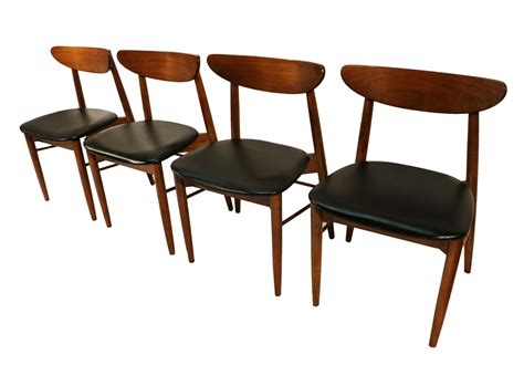 Lane Mid Century Modern Walnut Dining Chairs Mary Kays Furniture