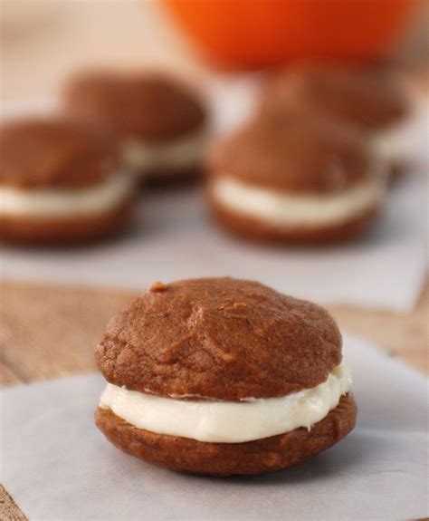 Pumpkin Whoopie Pies With Maple Cream Cheese Filling The Merrythought