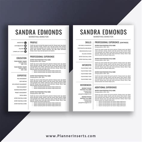 Helping customers in their financial decisions. CV Template for Word, Simple CV Template Design ...