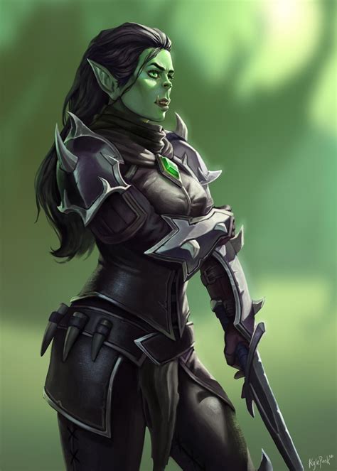 Shadowlands Draka By Kylepunkart On Deviantart Warcraft Art Female Orc Dungeons And Dragons