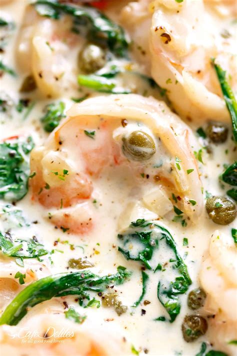 Creamy Garlic Butter Shrimp Piccata Cafe Delites