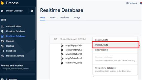 Typescript How To Upload Json File To Firebase Realtime Database