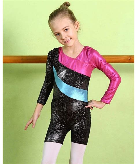 Leotard For Girls Gymnastics Toddler Sparkle Stripes Tank Biketards One