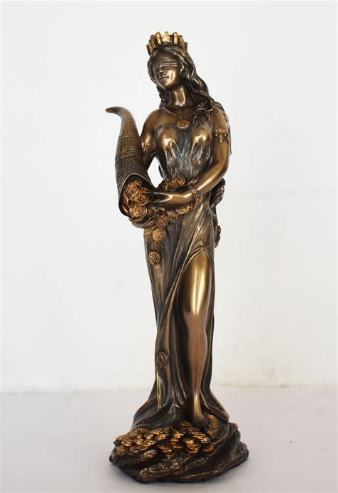 Fortuna Roman Goddess Of Fortune And Luck Statue Tykhe Tyche Figurine