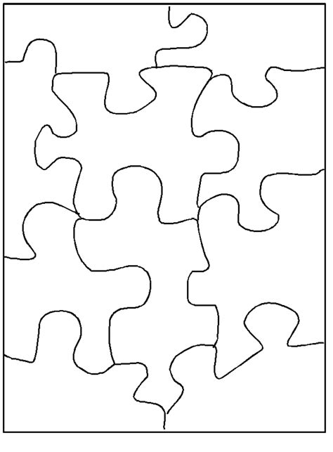 Free Printable Blank Jigsaw Puzzle Printable Templates