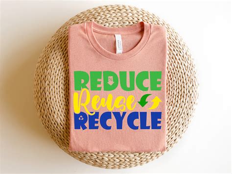 Reduce Reuse Recycle Svg Earth Day Printable Sublimation Etsy