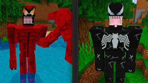 Novo Mod Do Venom E Carnificina No Minecraft Nitro Youtube