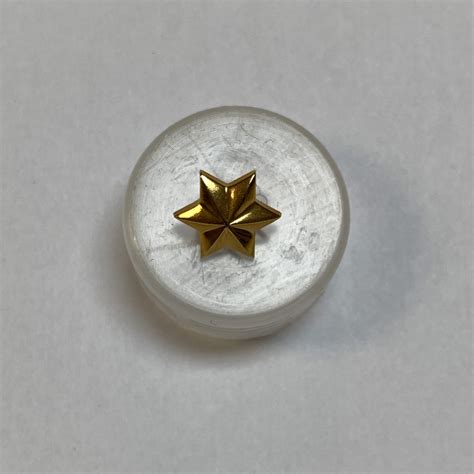 Gold Star Button 12 Inch