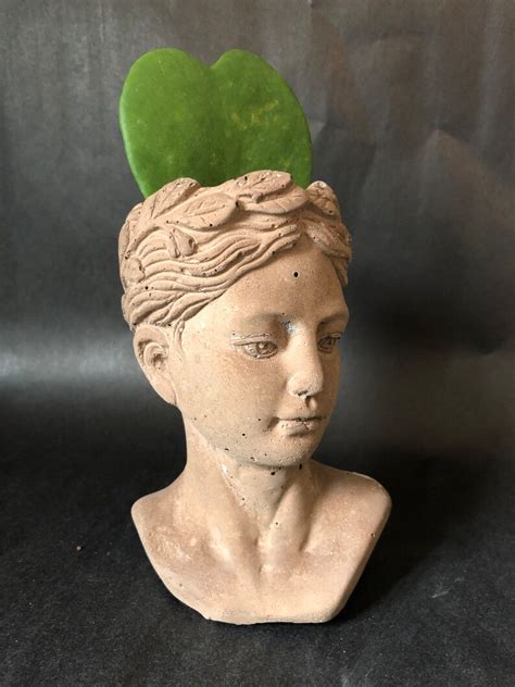 Female Head Planter Concrete Head Planter Art Goddess Etsy Canada