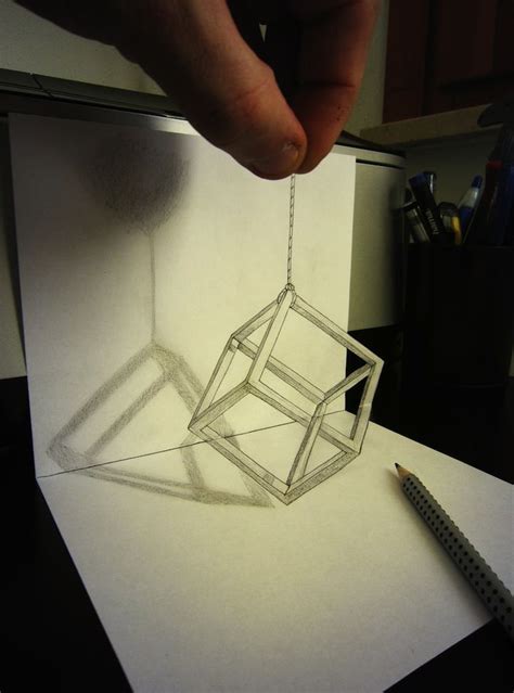 Mind Boggling Anamorphic Drawings Leap Off The Page Illusion Drawings