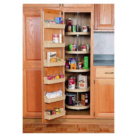 Wire wall shelves for pantry. Rev-A-Shelf Plastic 16" Full Circle Pantry Cabinet Shelves ...